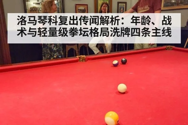 洛马琴科复出传闻解析:年龄、战术与轻量级拳坛格局洗牌四条主线